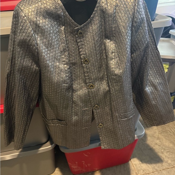Silver Patterned Jacket mp71 - Picture 3 of 4